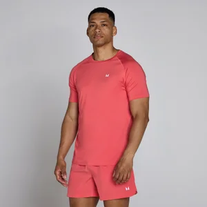 MP Herren Training Kurzarm-T-Shirt – Karminrot - Size XS