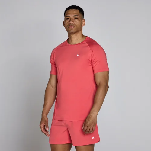MP Herren Training Kurzarm-T-Shirt – Karminrot