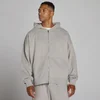 Oversized 2-Wege-Reißverschluss Hoodie - Chalk Grey