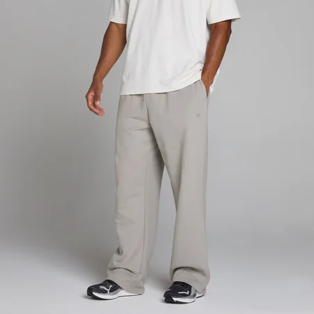 Oversized Straight Leg Jogginghose - Chalk Grey