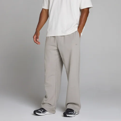 Oversized Straight Leg Jogginghose - Chalk Grey