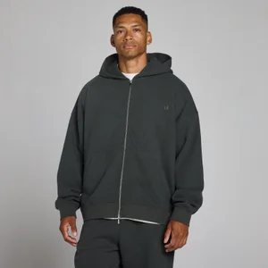MP Herren Oversized-Hoodie aus Loopback mit 2-Wege-Reißverschluss - Vintage-Schwarz - Size XS