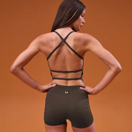 MP Damen Tempo Open Back Vest – Kakao