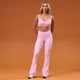 MP Damen Tempo Ruched Front Flared Leggings – Cosmo Pink