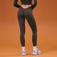 MP Damen Tempo Leggings mit abgesenktem Bund – Kakao