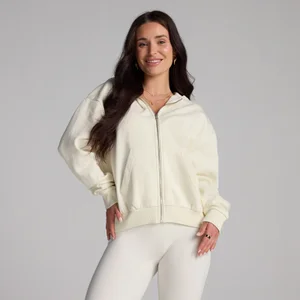 MP Damen Basics Hoodie mit Reißverschluss – Coconut - Size S