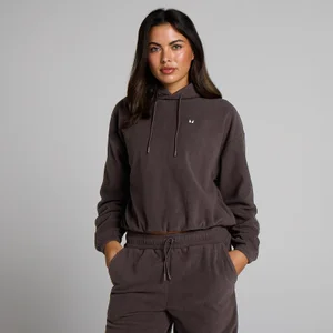 MP Damen Fleece-Hoodie – Kakao - Size S