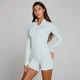 MP Damen Tempo Ultra Seamless Jacke mit durchgehendem Reißverschluss - Blue Aura