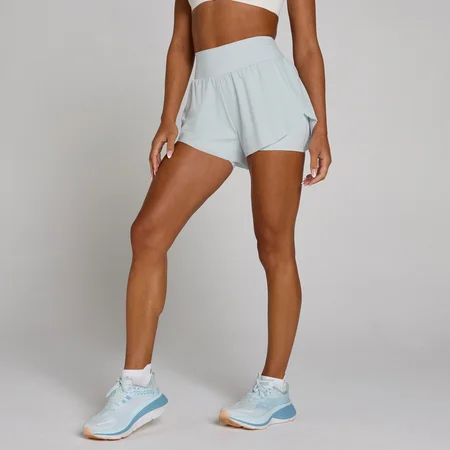 MP Damen Tempo Ultra Pleated Running Short - Blue Aura