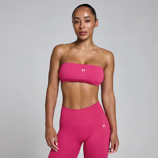 MP Damen Lift Bandeau Sport-BH - Bold Berry