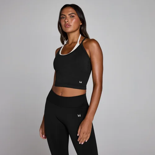 MP Damen Seamless Layered Tank-Top - Vintage-Schwarz