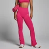 MP Damen Tempo Seamless Flared Leggings - Bold Berry
