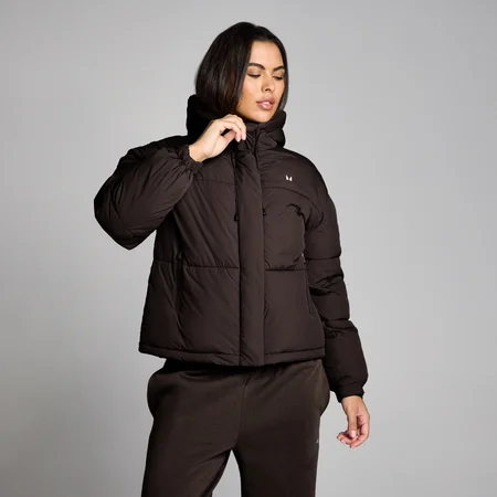 MP Kurze gepolsterte Steppjacke für Damen - Kakao