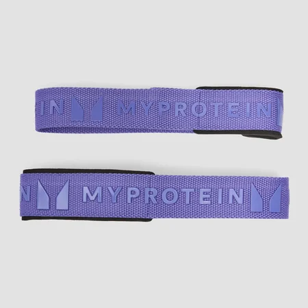 Myprotein Lifting-Schlaufen mit Silikongriff und Tasche - Power Indigo