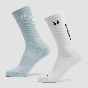 MP Move Club Laufsocken (2er-Pack) - Hellblau/Weiß - Size UK 2-5