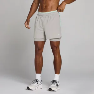 MP Herren Training Ultra 5" 2-in-1 Shorts - Chalk Grey - Size L