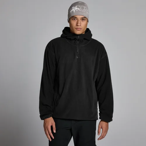 MP Herren Fleece 1/4-Reißverschluss Hoodie - Schwarz