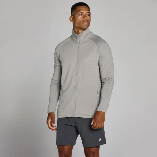 MP Herren Training Ultra Gridded Zip Through - Chalk Grey