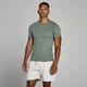 MP Lift Geripptes Muscle-Fit-T-Shirt für Herren - Gunmetal
