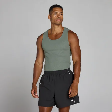 MP Lift Geripptes Muscle-Fit-Tank-Top für Herren - Gunmetal
