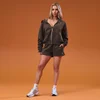 MP Damen Basics Hoodie mit Reißverschluss - Kakao