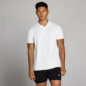 MP Herren Training Poloshirt – Weiß - Size L