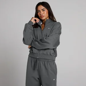 MP Damen Basics Bomberjacke mit Reißverschluss – Dunkelgrau - Size XS
