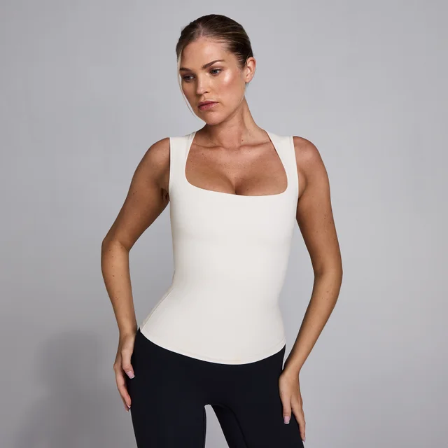 MP Damen SculptForm Square Neck Vest – Pearl