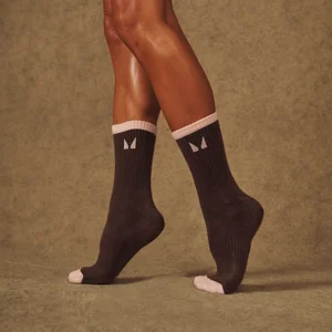 MP X Tatiana Kontrast-Socken (3er-Pack) – Mokka/Warmgrau/Blassrosa - Size UK 2-5