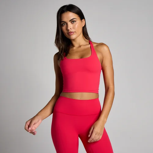 MP Damen Tempo Strappy Racerback Tank-Top – Chilli