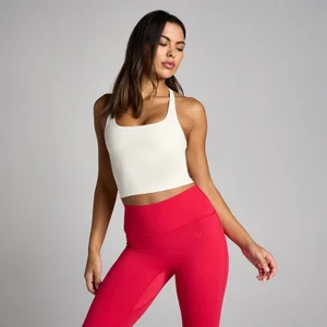 MP Damen Tempo Strappy Racerback Tank-Top – Vanille - Size S