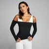 MP Damen Tempo Off The Shoulder LS Top - Schwarz