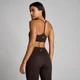 MP Damen Tempo Strappy Racerback Sport-BH – Kakao