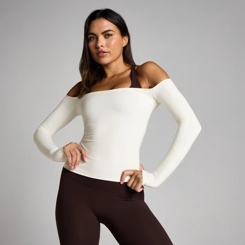 MP Damen Tempo Off The Shoulder LS Top - Vanille