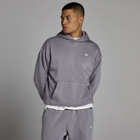 MP Herren Rest Day Oversized-Hoodie - Dunkel meliert