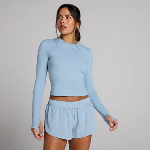 MP Damen Tempo Langarmshirt mit Daumenlöchern - Denimblau - Size XS