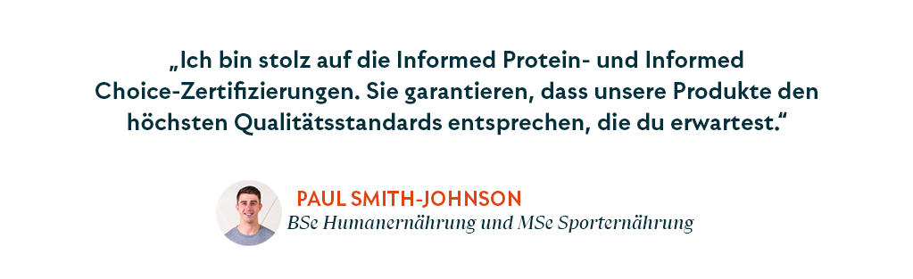Testimonial von Paul Smith-Johnson über Informed Choice und Informed Sport